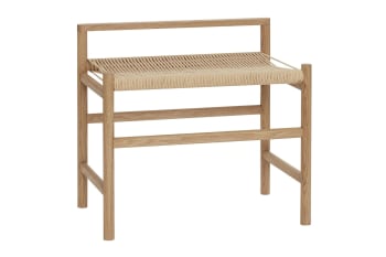 Heritage - Banc tabouret 1 place en bois beige