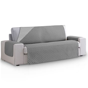 ROMBOS - Protector cubre sofá acolchado  115 cm   gris oscuro   gris