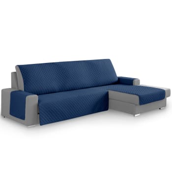 ROMBOS - Protector cubre sofá chaiselongue  derecha 240 cm marino