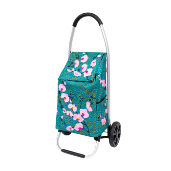 TROLLY - Chariot de courses  bleu turquoise polyester 0 x 22 x 53 cm