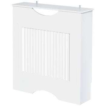 Cubierta del radiador 78 x 19 x 82 cm color blanco
