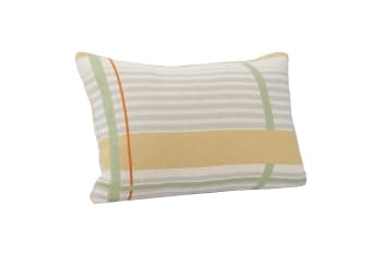 Righe cuscino cotone rigato disponibile in diverse colorazioni blu