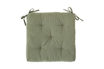 Faza - Coussin de chaise en coton vert