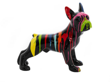 TRASH - Bulldog français    small en résine  noir