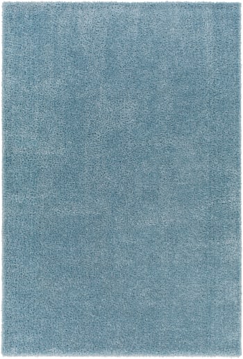 Claire - Alfombra shaggy moderna azul 160x213