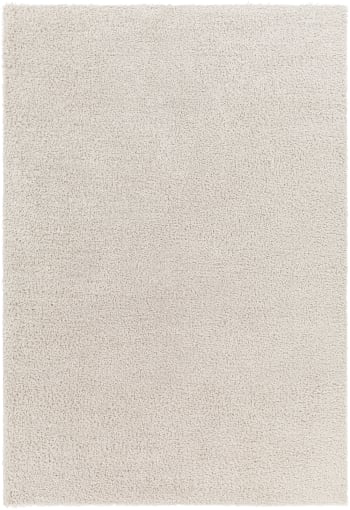Claire - Alfombra shaggy moderna beige 160x213