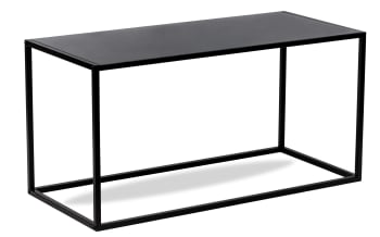 Tavolino in acciaio nero