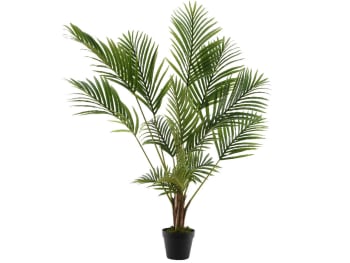 Palmier artificiel  Ø 50 x H. 125 cm en pot plastique vert