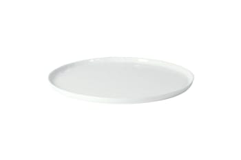 Porcelino - Assiette de présentation en porcelaine blanc