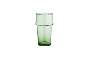Beldi - Großes Wasserglas aus Glas, grün