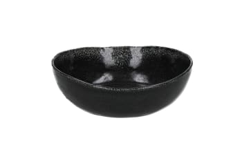 Porcelino - Suppenschüssel aus Steingut, schwarz