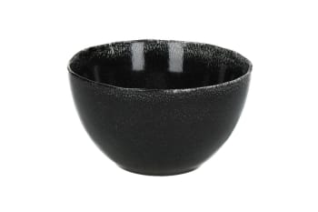 Porcelino - Müslischale aus Steingut, schwarz