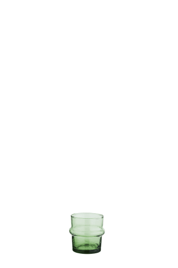 Beldi - Petit verre à eau en verre vert