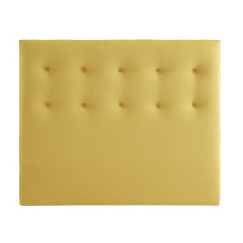 Aurore - Tête de lit capitonnée jaune 140 cm