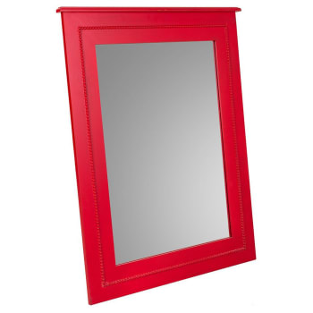 Specchio in legno rosso70x03x90h