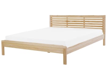 Letto matrimoniale con comodini marrone ed antracite LI23