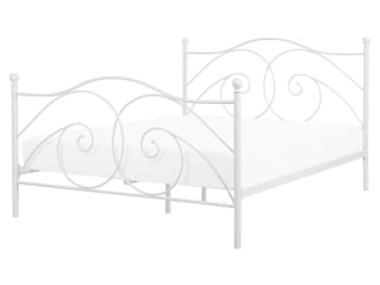 Dinard - Letto in metallo bianco 160 x 200 cm