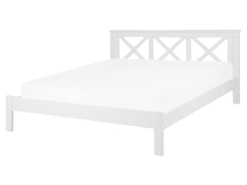 Tannay - Letto doppio in legno bianco 160x200cm