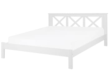 Tannay - Letto doppio in legno bianco 180x200cm