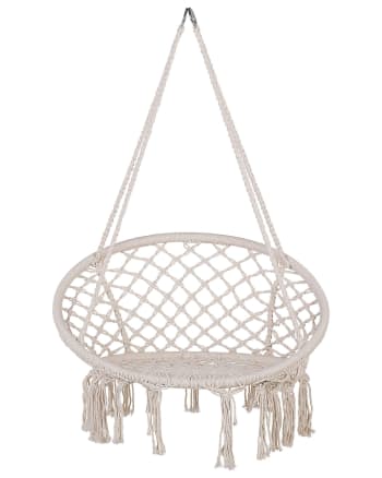 Gabella - Chaise suspendue en coton blanc