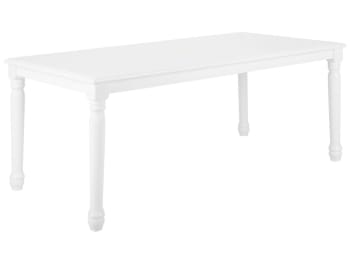 Cary - Tavolo da pranzo legno bianco 180 x 90 cm