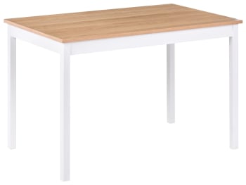K Koma Tavolo In Legno Di Pino Massiccio Color Rovere - 70x120 Cm, Per Cucina E Sala Da Pranzo, Altezza 75 Cm