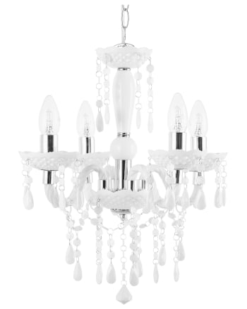 Kalang - Lampadario candeliere metallo bianco 130 cm