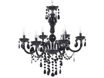 Kalang l - Lampadario candeliere metallo nero 160 cm