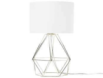 Maroni - Lámpara de mesa blanco dorado