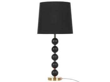 Assonet - Lámpara de mesa de metal negro dorado 75 cm