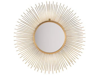 Cilly - Specchio da parete tondo ø80 cm in color oro