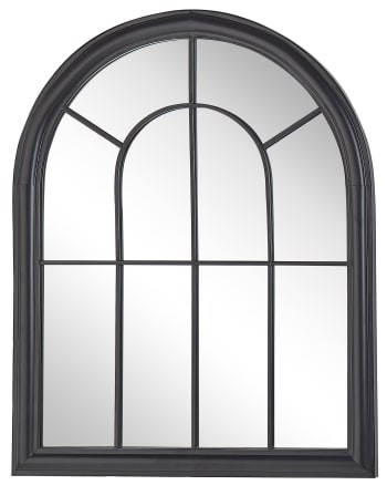 Embry - Miroir en métal noir 89x69