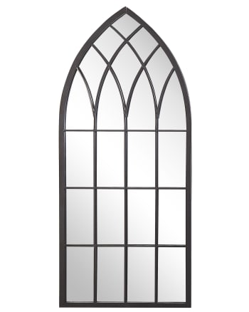 Cassel - Espejo en metal negro 115x50