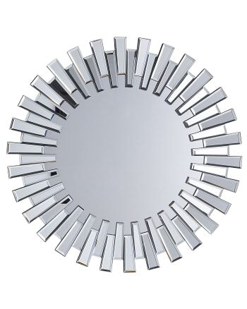 Cholet - Specchio da parete in argento ø70 cm