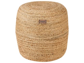 Dalama - Pouf in iuta beige 46 cm