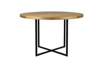 Tavolo rotondo legno marrone ⌀ 65 cm BOVINO 