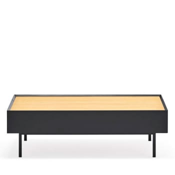 Arista - Table basse en bois 110x60cm noir