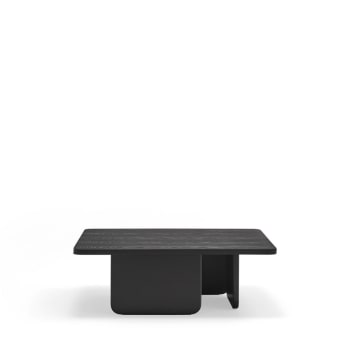 Arq - Table basse carrée en bois noir