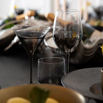 Lot De 2 Verres à Cocktail Transparents 200 Ml - Motif Oiseau Créatif - Idéal Maison, Restaurant Et Fêtes