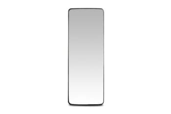 Ascain - Specchio con cornice in metallo nero