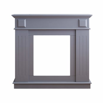 MODERN - Encadrement de cheminée décorative 109x26x100 cm en mdf gris