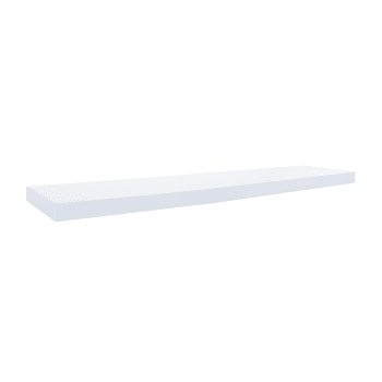 ROMA - Set di 2 mensole da parete 100x25 cm in mdf bianche