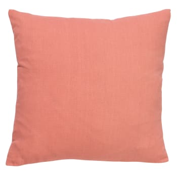 Coussin - orange en coton 45x45 cm uni