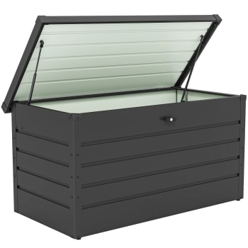 Tectake® Armadio Da Giardino Con Tetto A Punta E 2 Piani – Casetta In Legno Per Attrezzi Con Chiavistello In Acciaio
