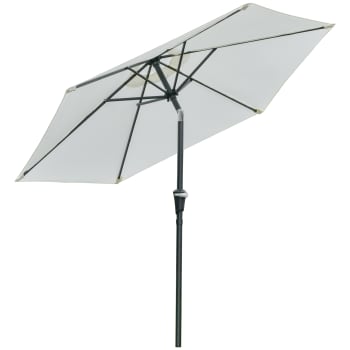 Ombrellone da Giardino in Alluminio 2,2x2,2m Vorghini Joint Bianco e E Ombrellone da Giardino in Alluminio 2,2x2,2m Vorghini Joint Bianco e E