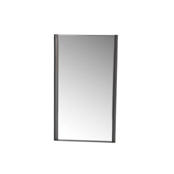 Gaetan - Miroir   100x60 cm gris en métal H100