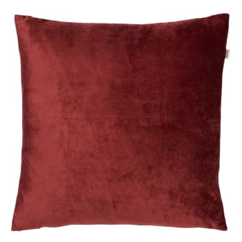 SKY - Coussin - rouge en velours 45x45 cm uni