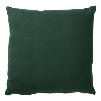 Coussin - vert en laine 45x45 cm uni