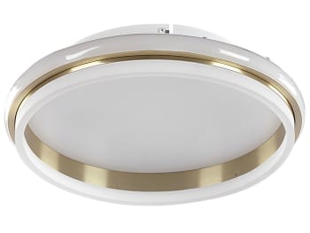 Taping - Lámpara de techo LED de metal dorado blanco ⌀ 42 cm