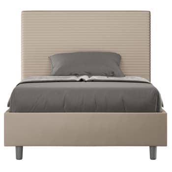 ITYHOME - Letto Appia 120x190 rete e contenitore grigio